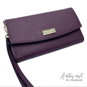 KATE SPADE NWT iPhone wristlet PURPLE
